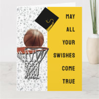 Basketball Congrats Graduation Card
