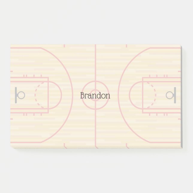 Basketball Court Design  Post It Notes (Front)