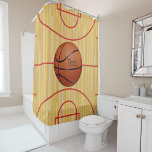 Basketball Court Design Shower Curtain