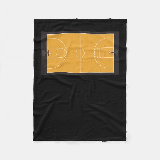 Basketball Court  Fleece Blanket (Front)