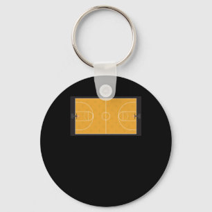 Basketball Court  Keychain