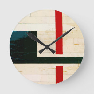 Basketball Court Lines and Markings Round Clock
