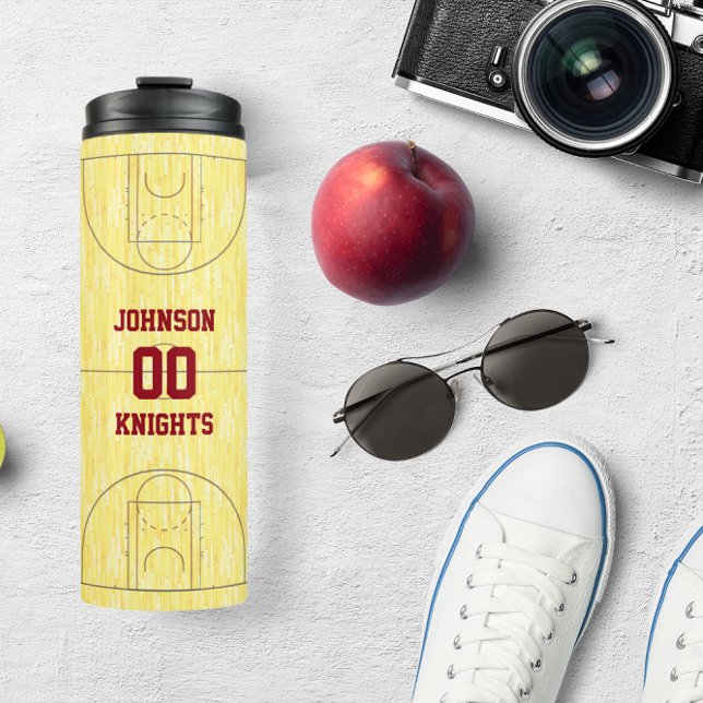 Basketball Court Personalized Thermal Tumbler (Creator Uploaded)