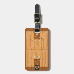 Basketball Court Pitch Hall Ball Luggage Tag