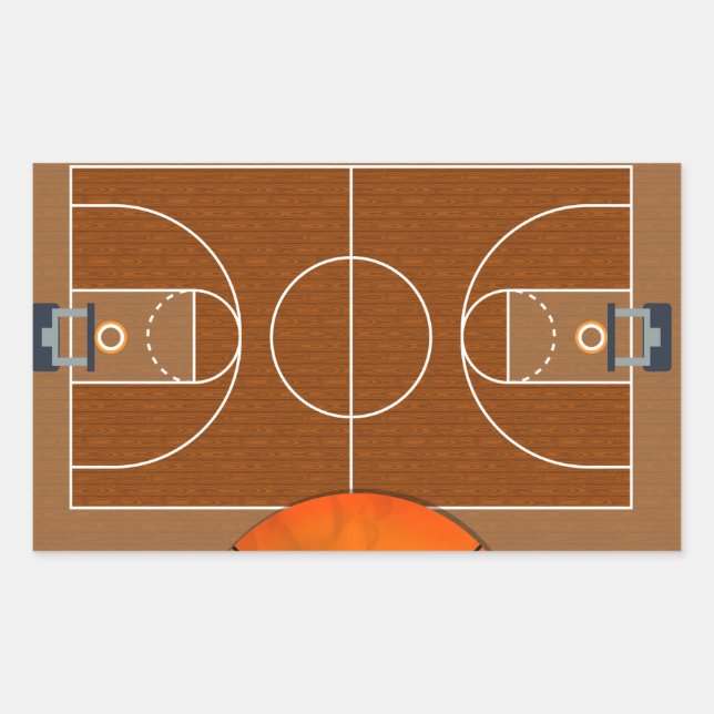 Basketball Court Sticker (Front)