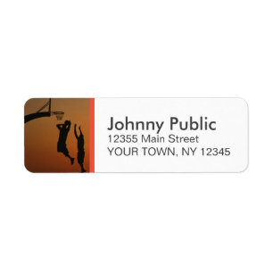 Basketball Custom Address Labels