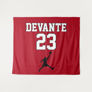 Basketball Custom Backdrop - Large Tapestry