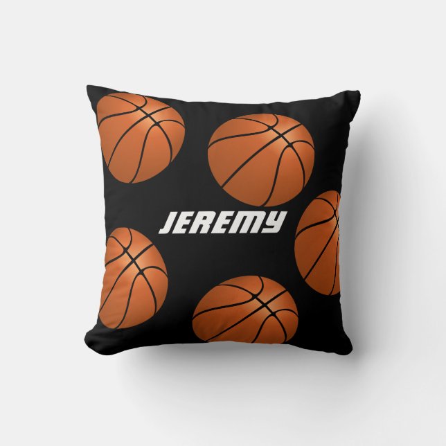 basketball  custom personalized pillow (Front)