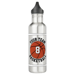 Basketball Custom Team Name & Player Number Sports 710 Ml Water Bottle