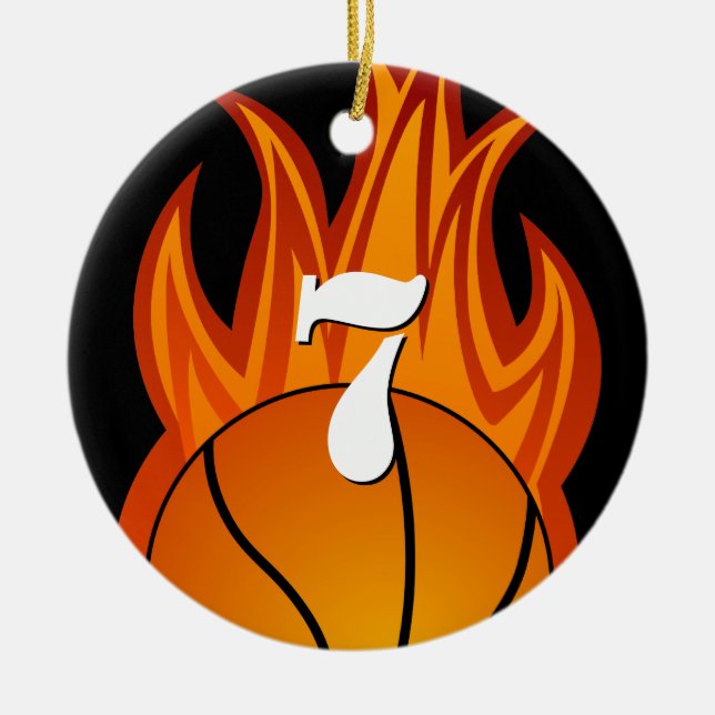 Basketball - customized ornament (Front)