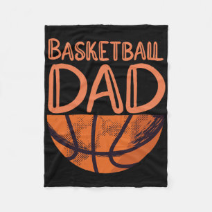 Basketball Dad - Basketball Player Vintage Basketb Fleece Blanket