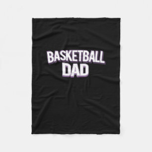 Basketball Dad - Funny Daddy Fleece Blanket