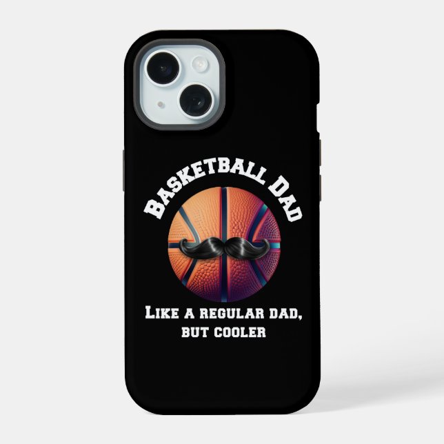 Basketball Dad iPhone 15 Case (Back)