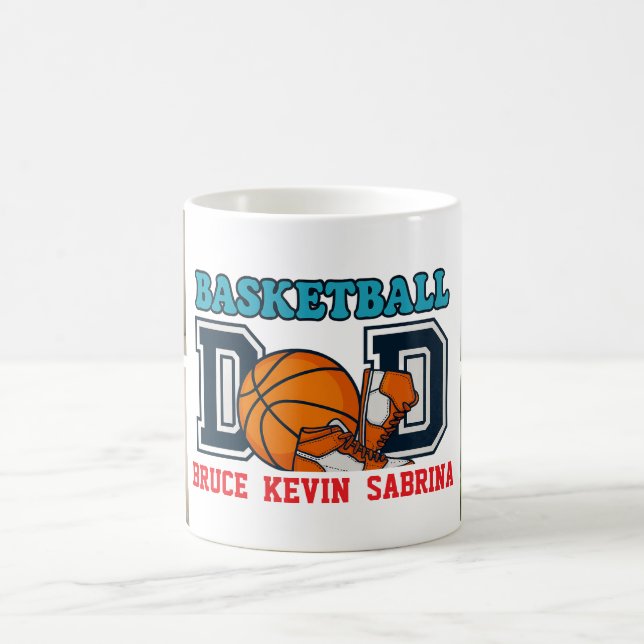 Basketball Dad Photo Collage Mug – Personalized  (Center)
