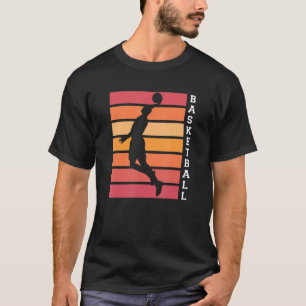 Basketball Dad Player Dunking Basketball Hoop Team T-Shirt