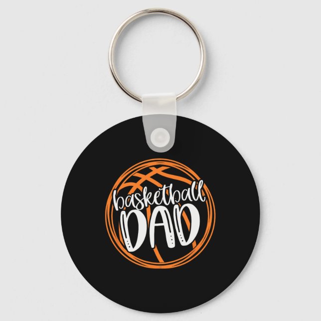 Basketball Dad Shirt  Keychain (Front)