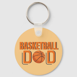 Basketball Dad Sports Fan Team Player Keychain
