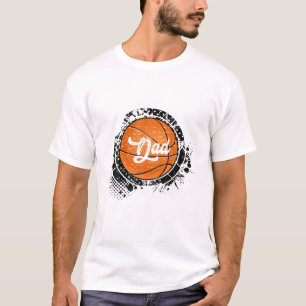Basketball Dad Vintage Basketball Family Matching T-Shirt