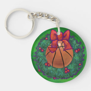 Basketball dans la couronne de Noël