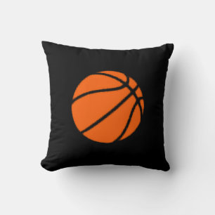 basketball decor throw pillow