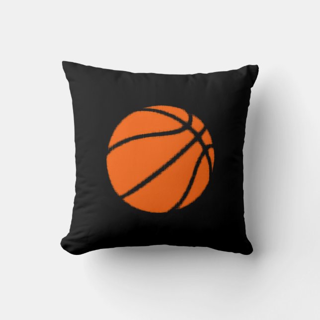 basketball decor throw pillow (Front)