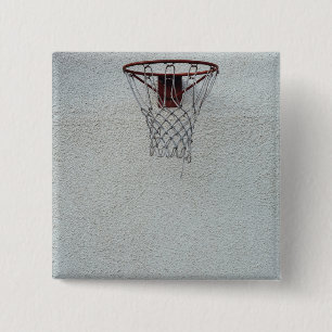 Basketball Design 2 Inch Square Button