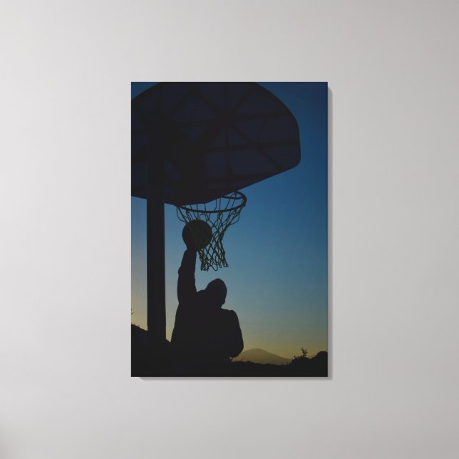 Basketball Design Canvas Print (Front)