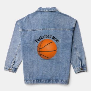 Basketball Design Denim Jacket