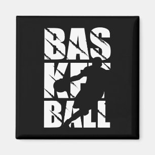 Basketball design for basketball player and basket magnet