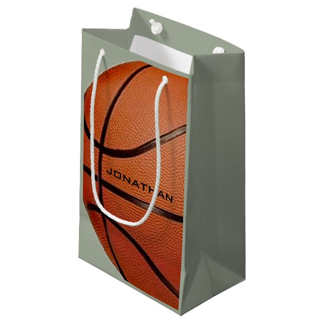 Basketball Design Gift Bag (Front Angled)