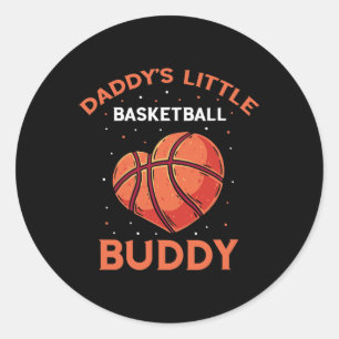 Basketball Design - Girl Who Loves Basketball And  Classic Round Sticker