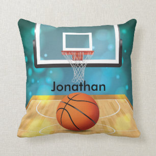 Basketball Design Throw Pillow