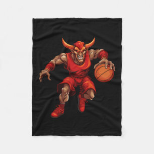 Basketball Devil Fleece Blanket