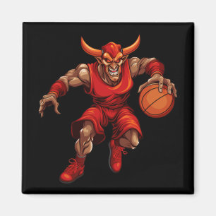 Basketball Devil  Magnet