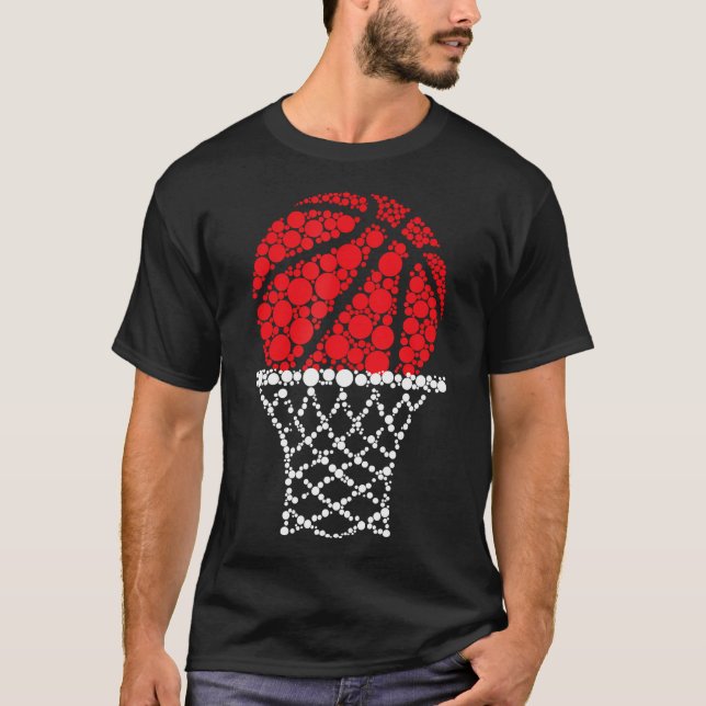 Basketball Dots Happy Dot Day For Kids Man Woman T-Shirt (Front)