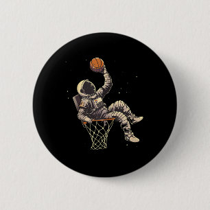 Basketball Drawing Artwork Basketball Player Astro 2 Inch Round Button
