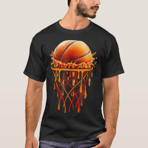 Basketball Drip Graphic, Basketball Funny Bruh Gif T-Shirt