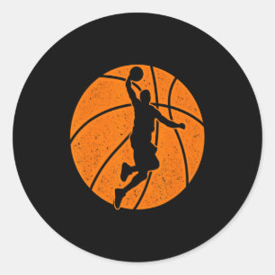Basketball Dunk Ball Shooting Srts Game Traine  Classic Round Sticker