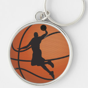 Basketball dunk keychain