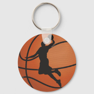 Basketball dunk keychain