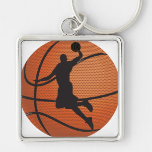 Basketball dunk keychain