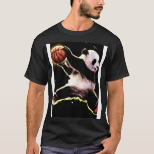 Basketball Dunk Panda 3 T-Shirt
