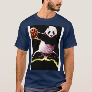 Basketball Dunk Panda 4 T-Shirt