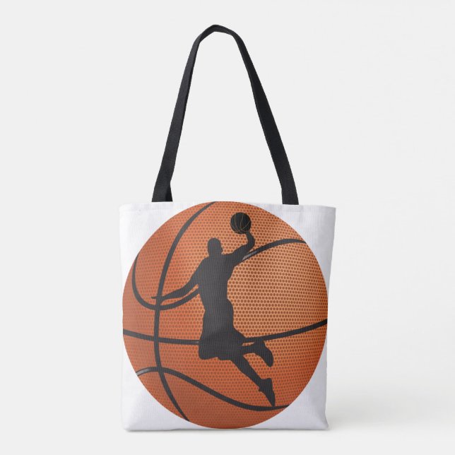 Basketball dunk tote bag (Back)