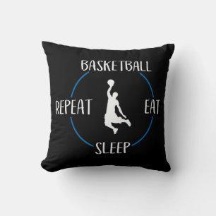 Basketball Eat Sleep Repeat Gift For Basketball Pl Throw Pillow