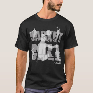 Basketball elegant customizable black T-Shirt