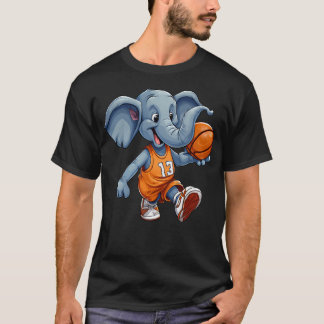 Basketball Elephant T-Shirt
