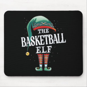 Basketball Elf Christmas Group Xmas Pajama Party  Mouse Pad