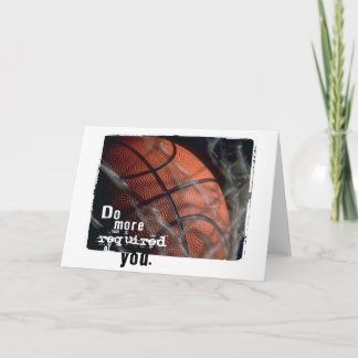 basketball encouragement card