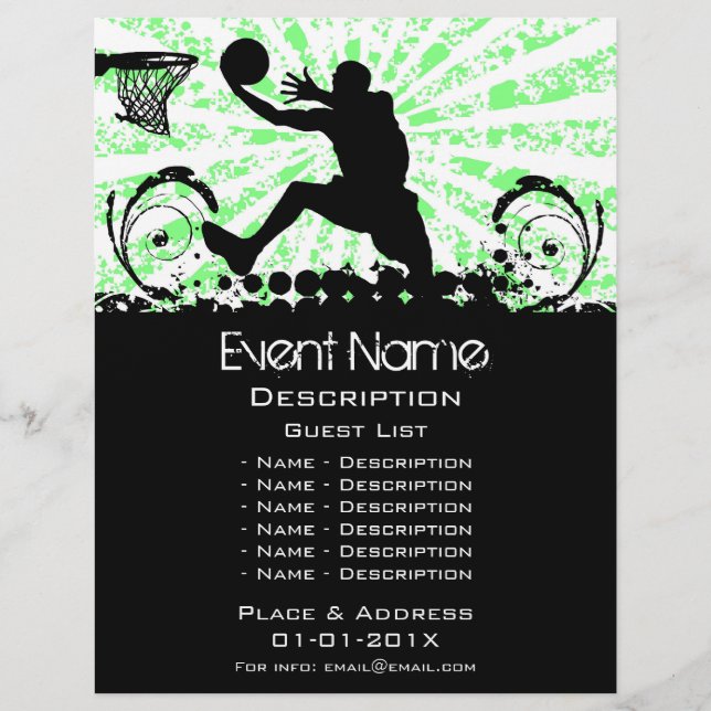 Basketball Event Promotion Flyer (Front)